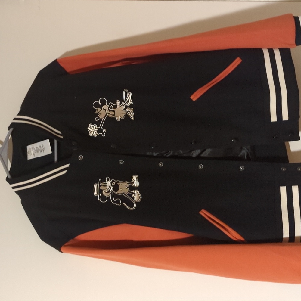 Disney Resorts Mickey and Minnie Varsity Jacket/coat For Adults
